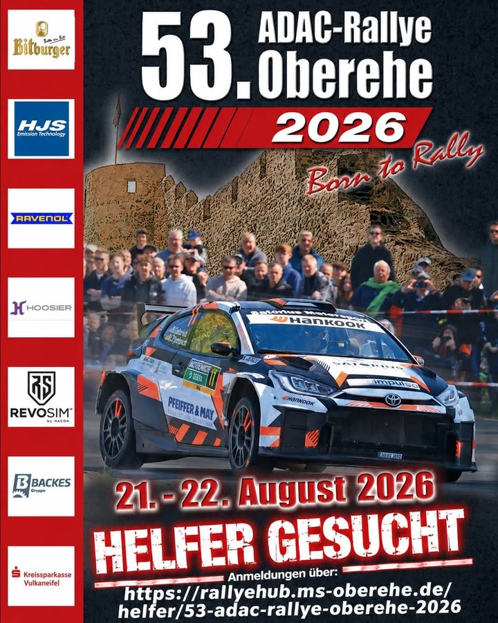 Hallo liebe Rallyegemeinde,
vom 21.-22.08.26 findet unsere d...